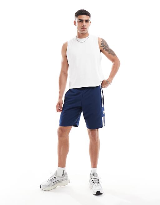 Asos Adidas Football Squadra Team Shorts In Navy