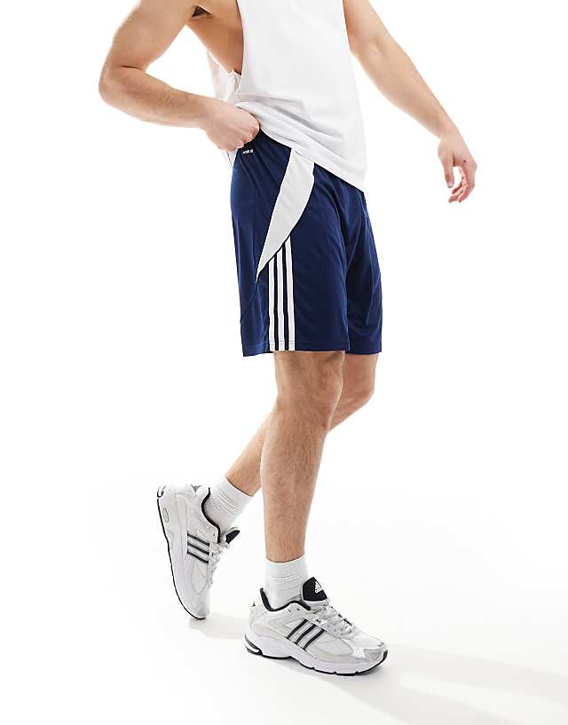 Asos Adidas Football Tiro 24 Shorts In Navy