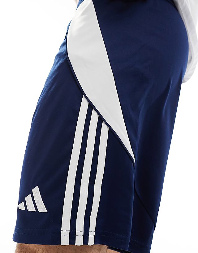 Asos Adidas Football Tiro 24 Shorts In Navy