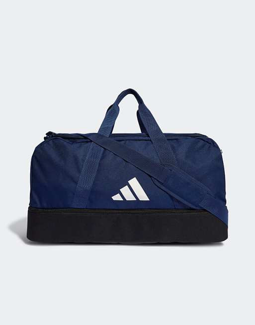 asos adidas Football Tiro duffle bag in navy