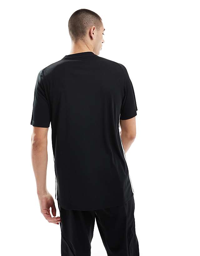 Asos Adidas Football Tiro Jersey T-shirt In Black