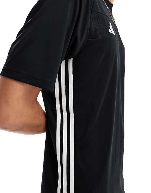 Asos Adidas Football Tiro Jersey T-shirt In Black