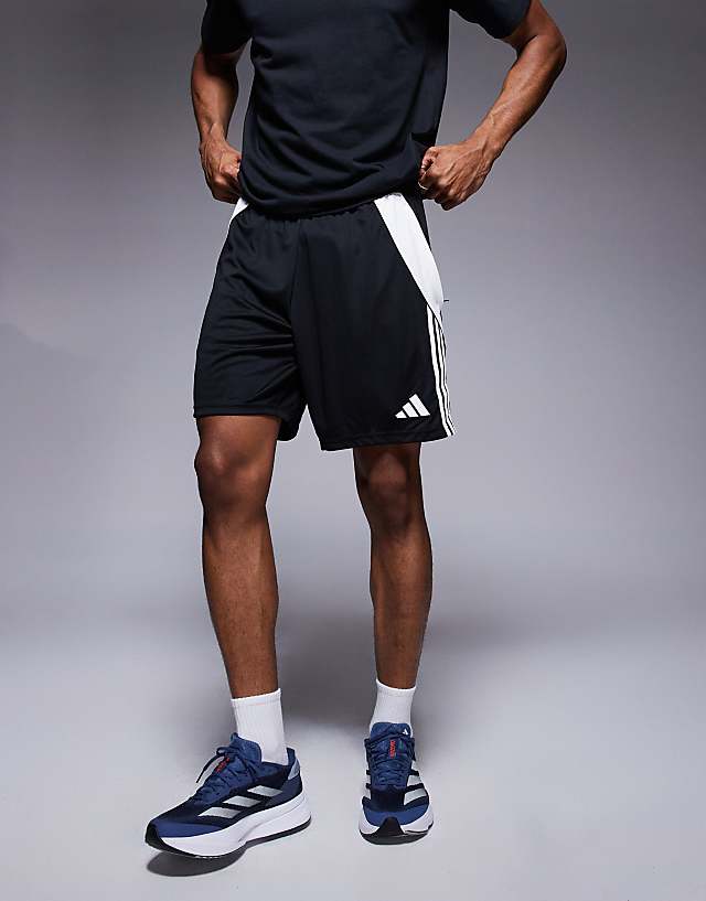 Asos Adidas Football Tiro Shorts In Black