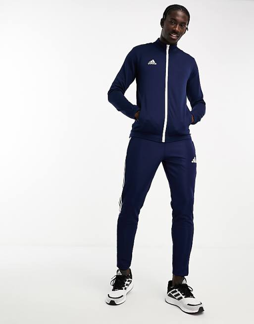 Asos Adidas Football Zip Jacket In Navy