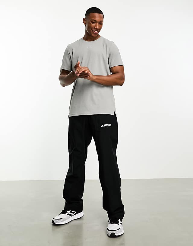Asos Adidas Outdoor Foundation Joggers In Black