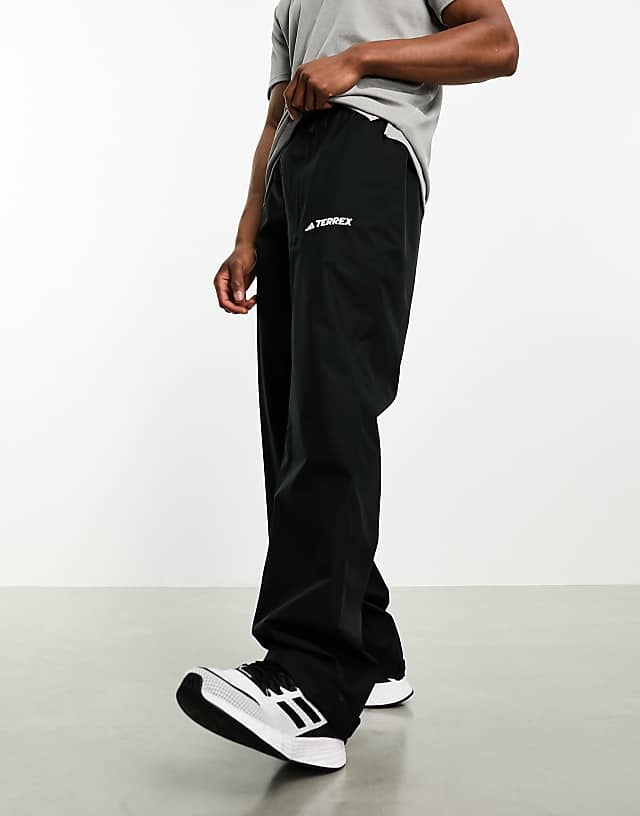 asos adidas Outdoor foundation joggers in black