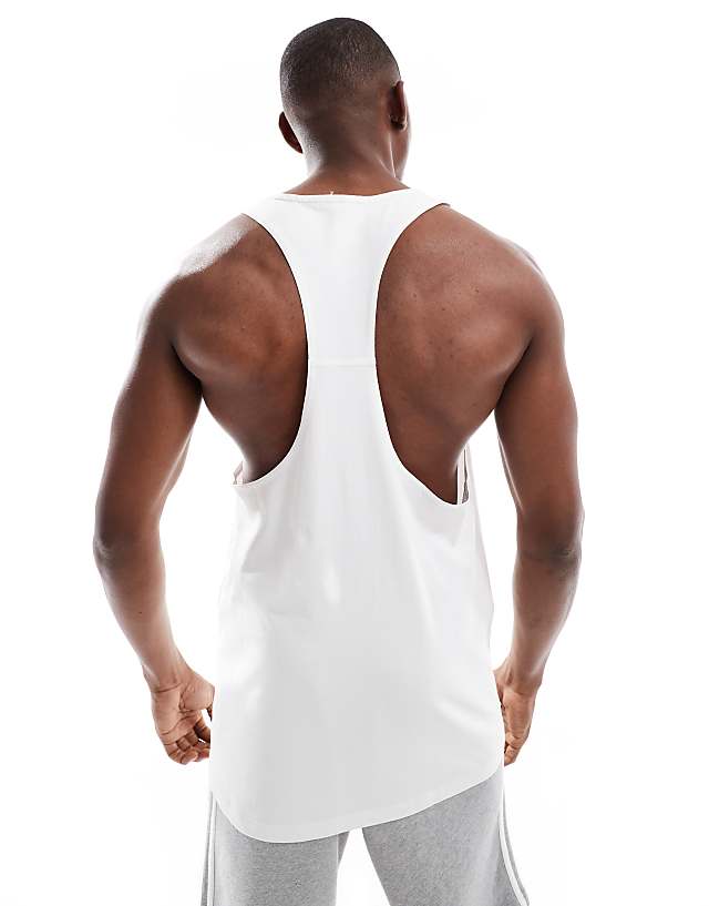 Asos Adidas Performance Power Stringer In White