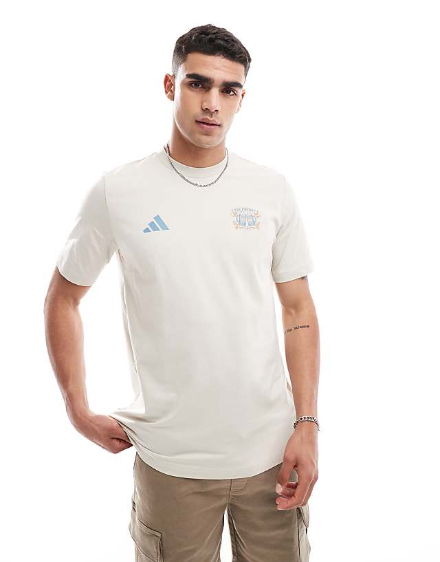 Asos Adidas Performance WIESN T-shirt In Beige
