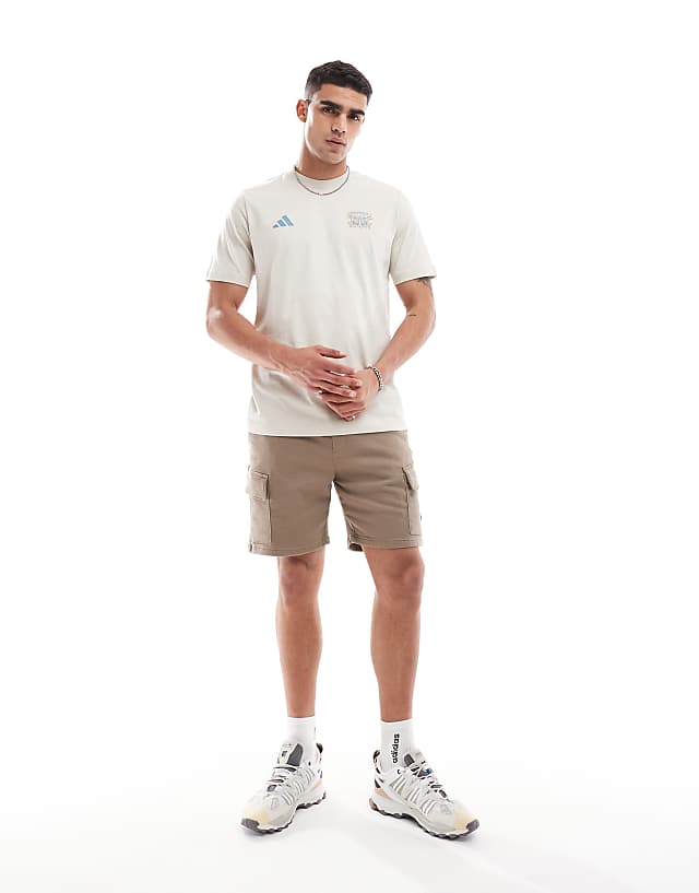 Asos Adidas Performance WIESN T-shirt In Beige
