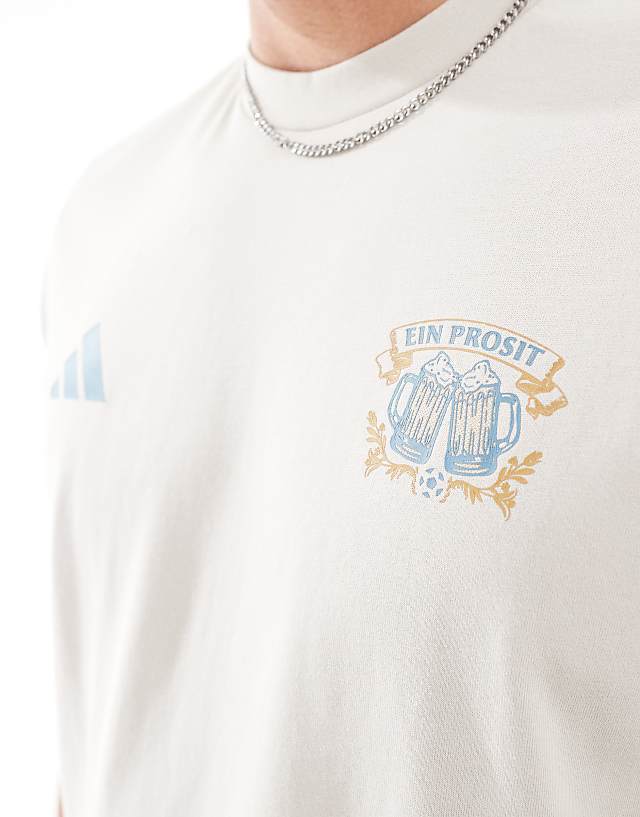 Asos Adidas Performance WIESN T-shirt In Beige