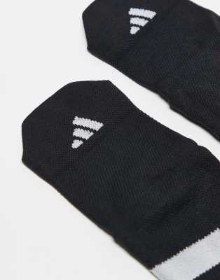 Asos Adidas Running Adizero Ankle Socks In Black