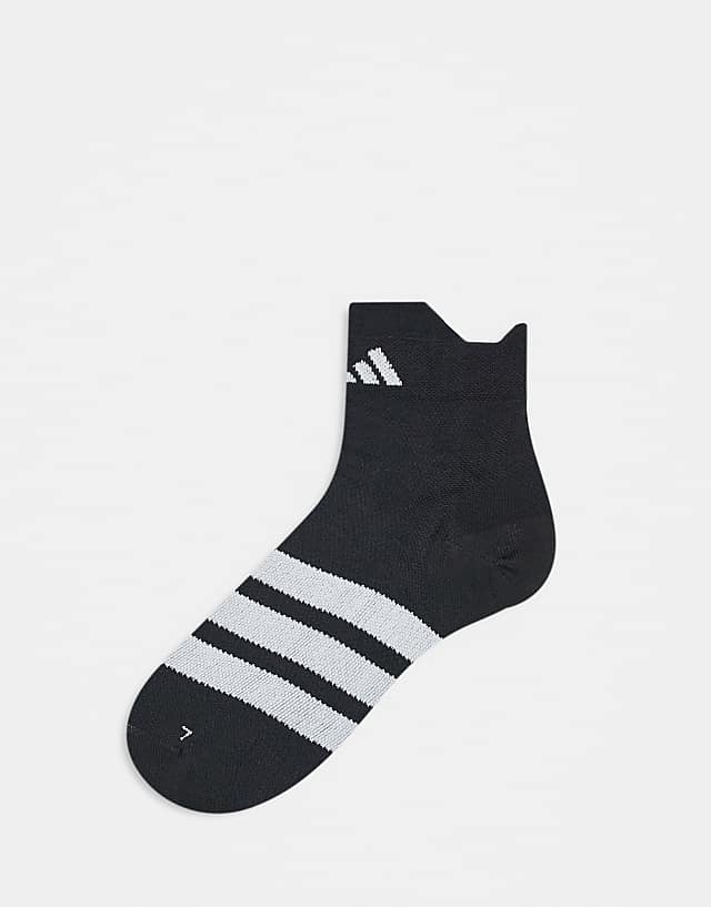 asos adidas Running Adizero ankle socks in black