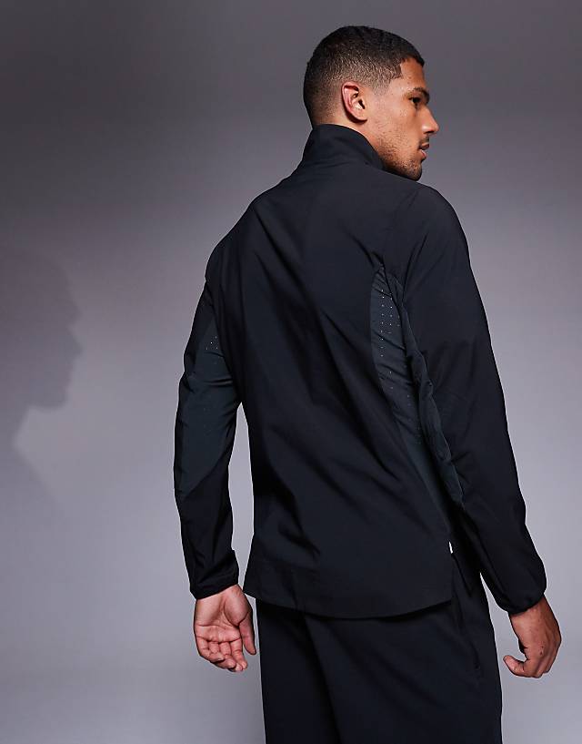 Asos Adidas Running Adizero Jacket In Black