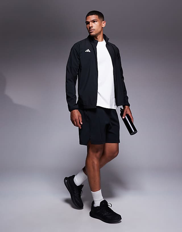 Asos Adidas Running Adizero Jacket In Black