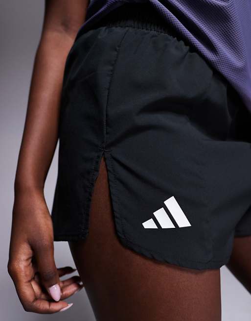 Asos Adidas Running Adizero Shorts In Black