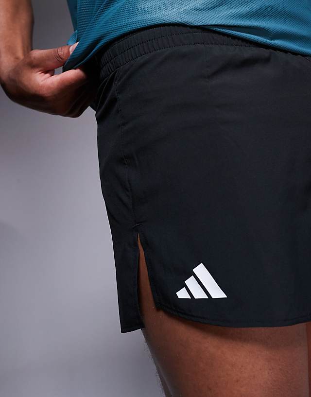 Asos Adidas Running Adizero Shorts In Black