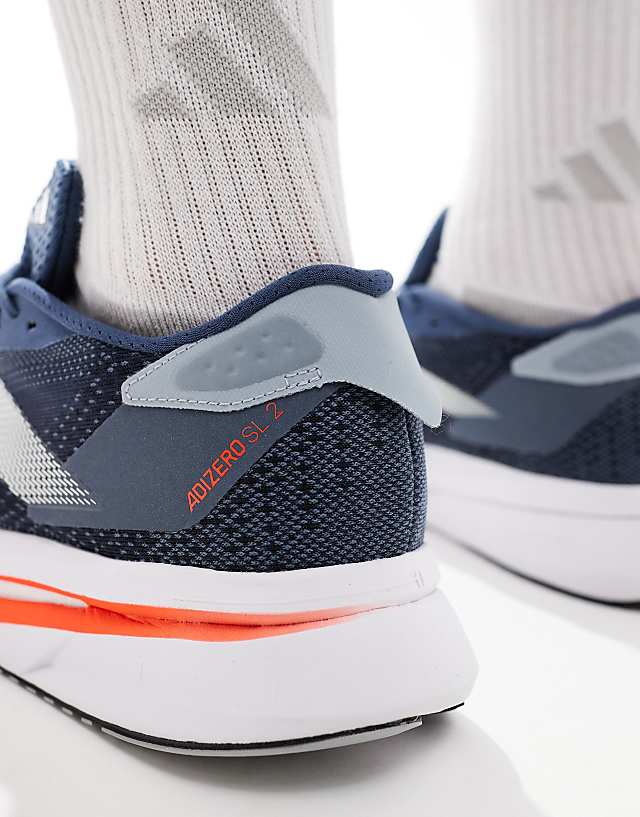 Asos Adidas Running Adizero SL2 Trainers In Navy