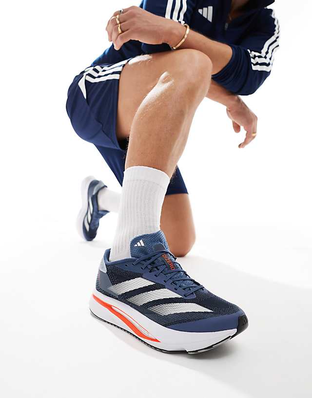 asos adidas Running Adizero SL2 trainers in navy