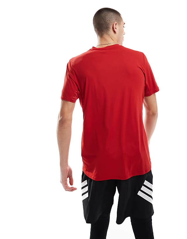 Asos Adidas Running Adizero T-shirt In Red