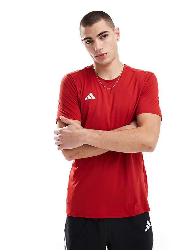 asos adidas Running Adizero t-shirt in red