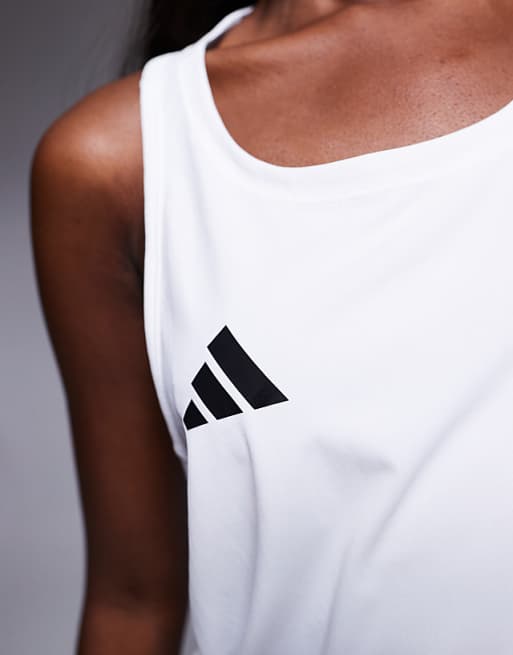 Asos Adidas Running Adizero Vest In White