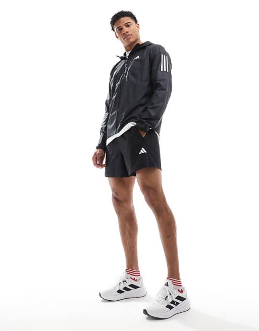Asos Adidas Running Own The Run Jacket In Black