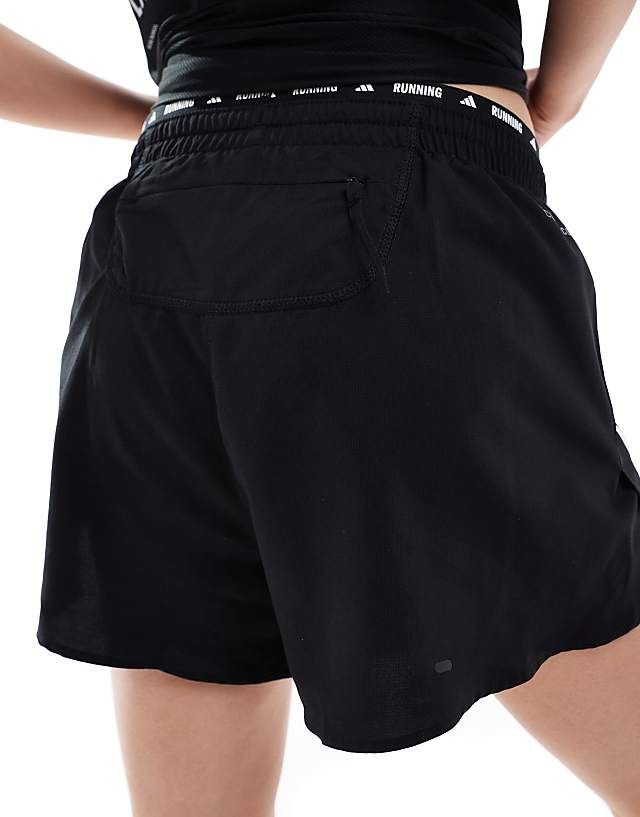 Asos Adidas Running Own The Run Shorts In Black