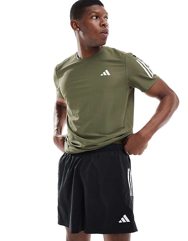 asos adidas Running Own The Run shorts in black