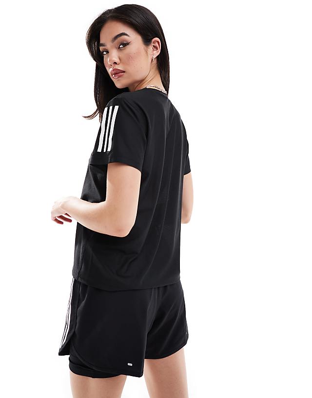 Asos Adidas Running Own The Run T-shirt In Black