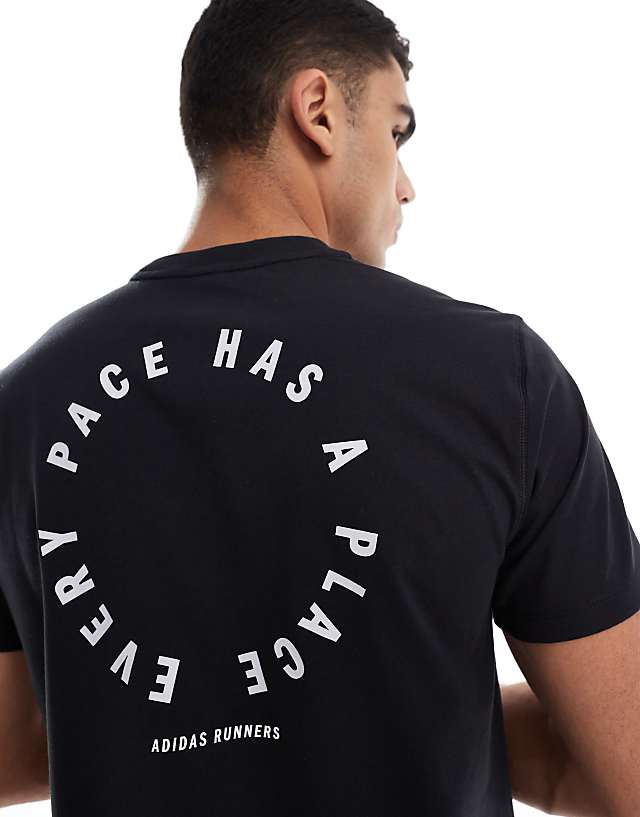 Asos Adidas Running Own The Run T-shirt In Black