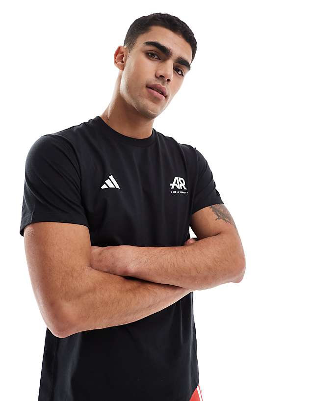 Asos Adidas Running Own The Run T-shirt In Black