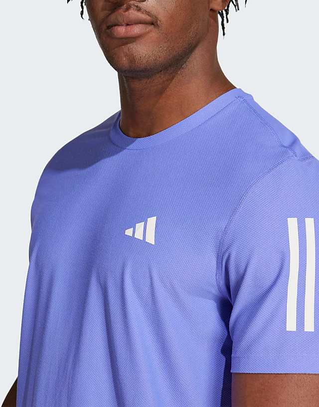 Asos Adidas Running Own The Run T-shirt In Blue