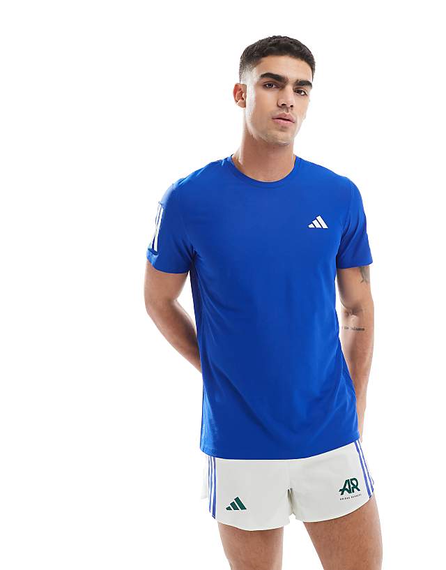 asos adidas Running Own The Run t-shirt in blue