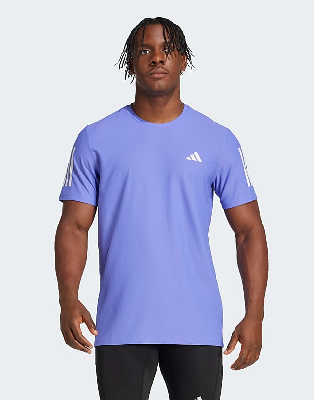 asos adidas Running Own The Run t-shirt in blue