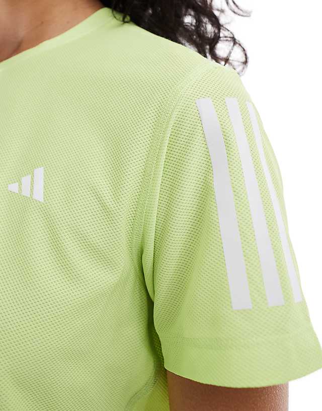 Asos Adidas Running Own The Run T-shirt In Green