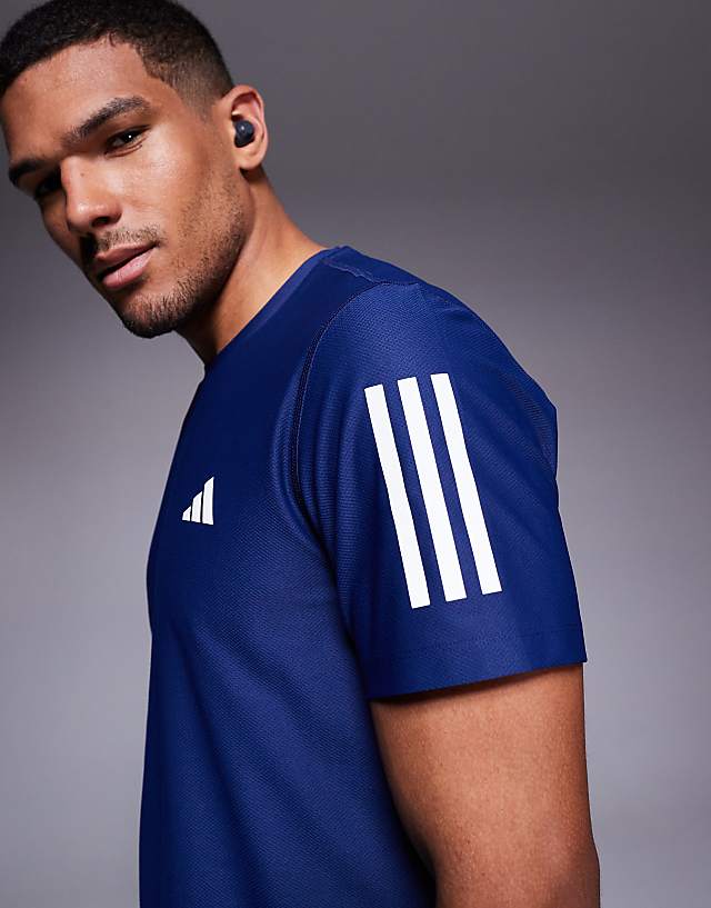 Asos Adidas Running Own The Run T-shirt In Navy