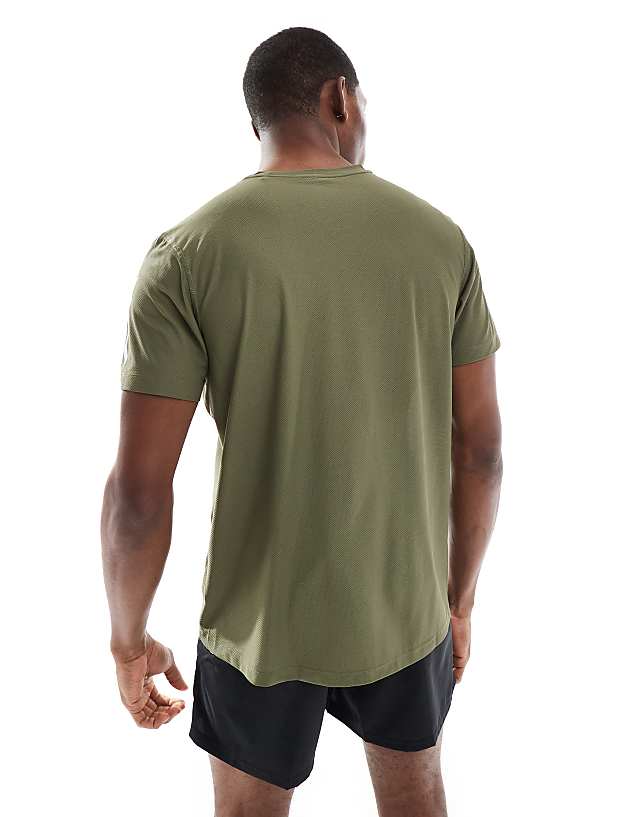 Asos Adidas Running Own The Run T-shirt In Olive
