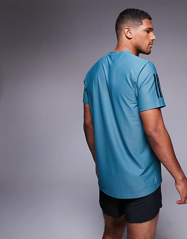 Asos Adidas Running Own The Run T-shirt In Teal