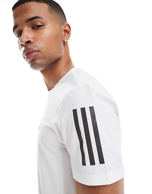 Asos Adidas Running Own The Run T-shirt In White