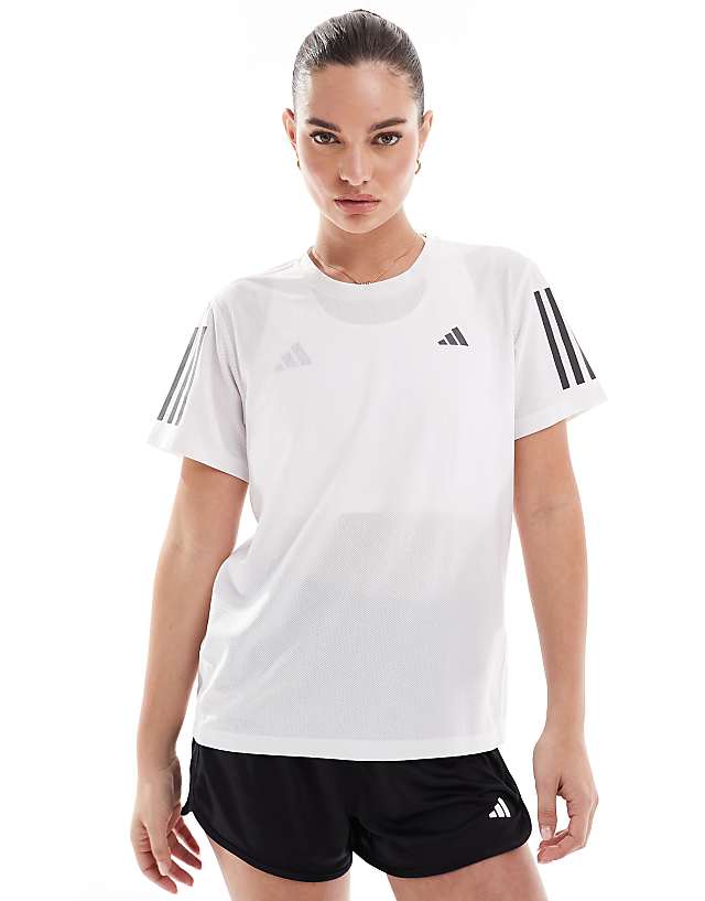 asos adidas Running Own The Run t-shirt in white
