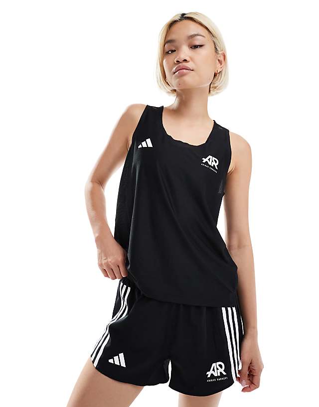 Asos Adidas Running Own The Run Vest In Black