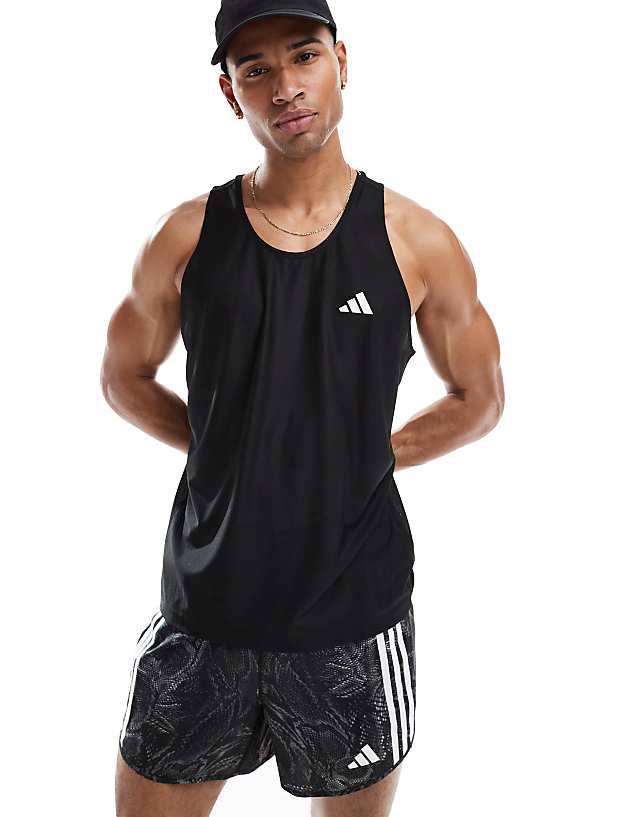 Asos Adidas Running Own The Run Vest In Black