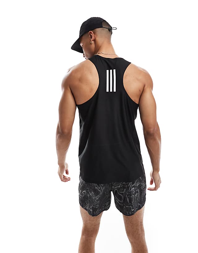 Asos Adidas Running Own The Run Vest In Black