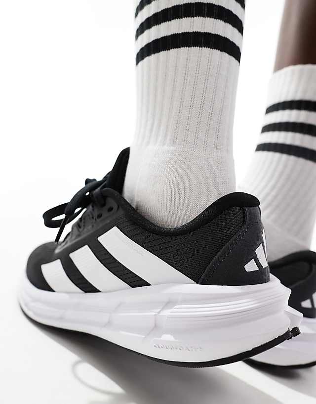 Asos Adidas Running Questar 3 Trainers In Black
