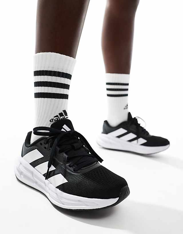 asos adidas Running Questar 3 trainers in black