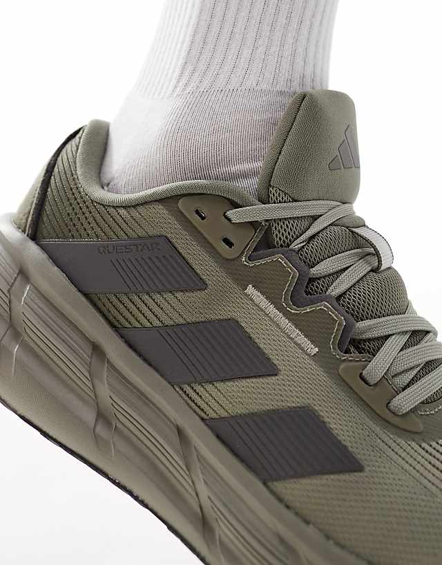 Asos Adidas Running Questar 3 Trainers In Olive
