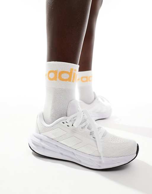 asos adidas Running Questar 3 trainers in white