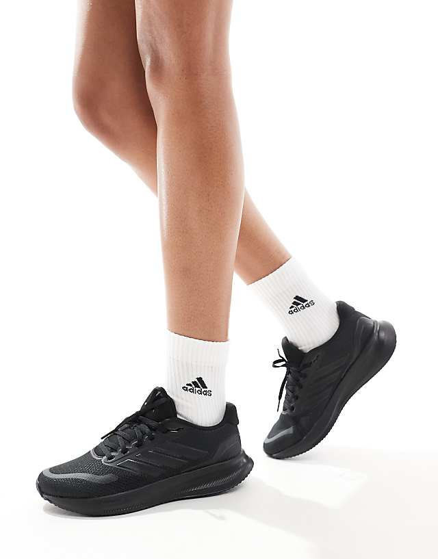 Asos Adidas Running RunFalcon Trainers In Black