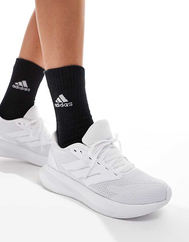asos adidas Running Runfalcon trainers in white