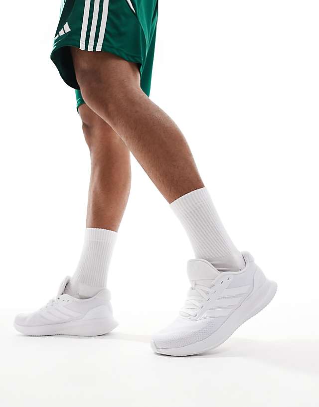 asos adidas Running RunFalcon trainers in white